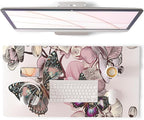 QIYI Large Mouse Pad, PU Leather Desk Blotter Protector, Waterproof Computer by QIYI