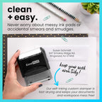 ExcelMark Custom Stamp – Clear & Crisp Impressions – Personalized Self-Inking - Image 3