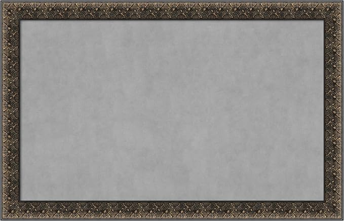 Amanti Art Black Framed Magnetic Board 29x45 Large Vision Board by AmantiArt