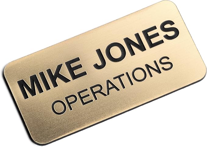 Custom Engraved Name Tag Badges – Personalized Identification by ProvidenceEngraving