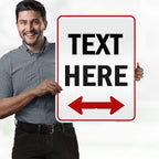 Custom Arrow, Custom Directional Sign, Two Way Arrow, 18x24 Inches, 3M EGP - Image 2