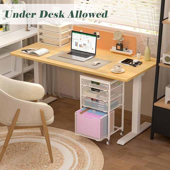 Sbanmao 4 Drawer Rolling File Cart - Image 4