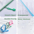 Oaimyy-18 Pcs-3"x 5"-Plastic Mesh Zipper Pouch Document Folders Bag Zipper Zip - Image 3