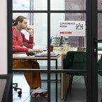 Conference Room Door Signs for Office, Meeting In Progress Door Sign, In Use - Image 5