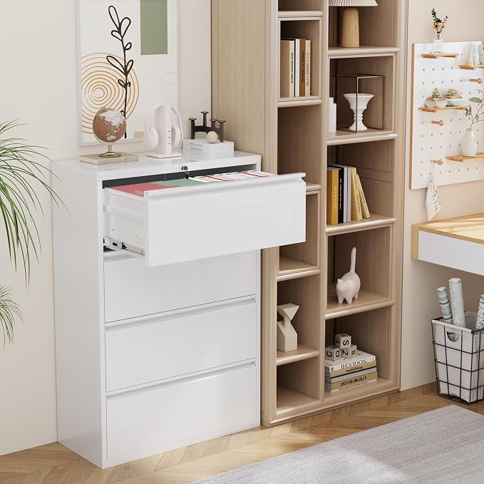 INTERGREAT 4 Drawer File Cabinet, A4 Files - Image 6