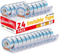 WOSWEL Tape Refills with Dispenser, 24 Roll Invisible Tapes, 3/4 Inch X 600 in by WonderfulOptions