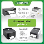 2.25" x 1.25" Thermal Labels | 4 Rolls | 4540 Labels | fits Zebra, Offnova - Image 5