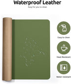 YSAGi Leather Desk Protector, Office Mat, Large Mouse Pad, Non-Slip PU Leather - Image 4