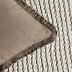 Foindtower Set of 2 Decorative Linen Fringe Throw Pillow Covers Cozy Boho - Image 3