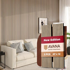 Avana Acoustic Wood Wall Panels – 47.2 X 12.6 White Oak Acoustic Panels 2 PCs – by AvanaHome