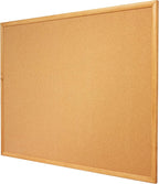 Quartet Cork Board, Bulletin Board, Oak Finish Frame - Image 4