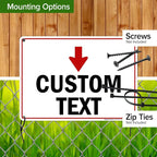 Custom Arrow Directional Sign, Down Arrow, 10x14 Inches, Rust Free .040 Aluminum - Image 5