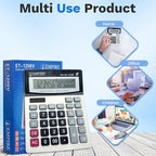 Empire Desk Calculator with Large Key Buttons, 12-Digit Large Eye-Angled Display - Image 4