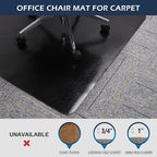 SALLOUS Chair Mat for Carpeted Floors, Vinyl Floor Mat - Image 4