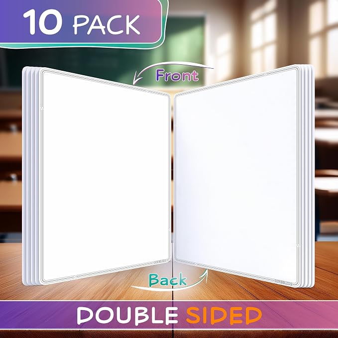 SCRIBBLEDO Small White Board Dry Erase Sheets 9”x12” - Image 2