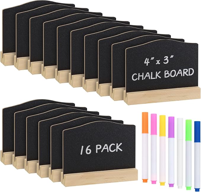 ALOTCHE Mini Chalkboard Signs by ALOTCHE