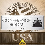 Conference Room Sign Office Meeting Sign, Brushed Silver, Fade Resistance - Image 7