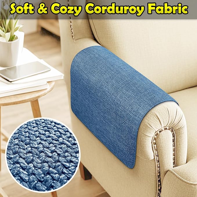 Couch Arm Covers, Waterproof Armrest Cover - Image 4