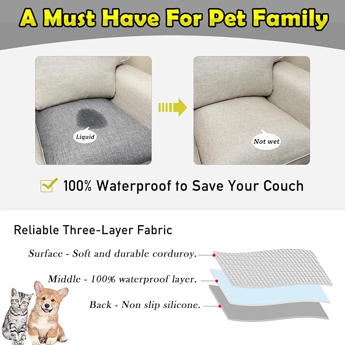 Couch Arm Covers, Waterproof Armrest Cover - Image 3