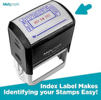 MaxMark Large Self-Inking Rubber Date Office Stamp - Image 5