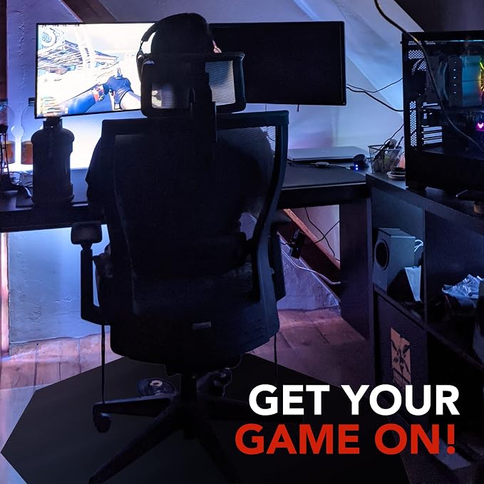 DESKU - Octagon Gaming Chair Mat, Computer and Office Chair Mat - Image 3