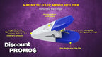 10 Magnetic Memo Holders Set - Image 3