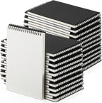 Engrowtic 48 Pack Graph Paper Spiral Notepad A5 Top Wirebound Notepad Grid by Engrowtic