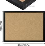 FEBSNOW Cork Board Bulletin Board 15.7 x 12 Inches - Image 2