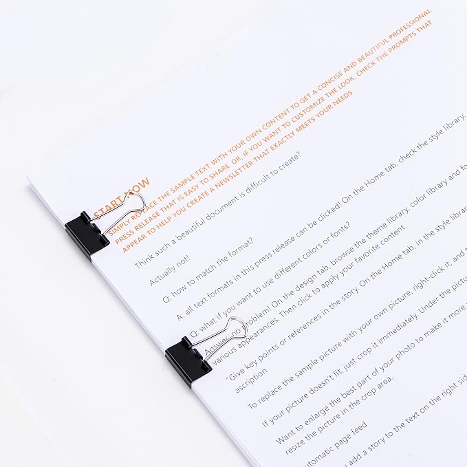 Amazon Basics Sturdy Binder Clips - Image 5