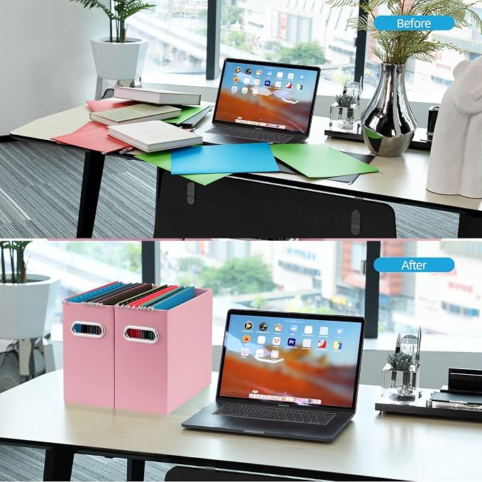 Oterri Cardboard File Organizer Box - Image 3