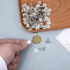 100 Pcs Heavy Duty Thumb Tacks, 7/16 Inch Flat Head Carpet Tacks, Decorative - Image 8