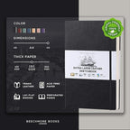 Beechmore Books A3 Sketchbook – 11.7x16.5 Premium Vegan Leather Bound Extra - Image 2
