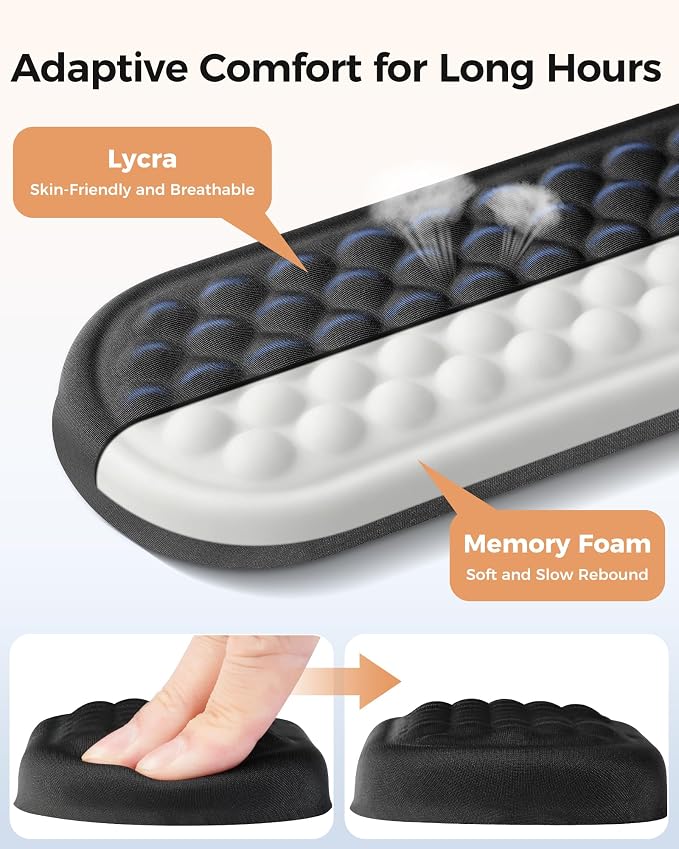 Wrist Rest Set for Keyboard and Mouse, Ergonomic Wrist Support - Image 3