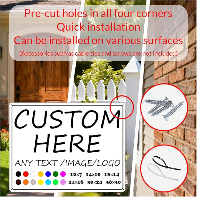 Custom business signs-36×30inches-Large size, Optional reflective, Strong and - Image 4