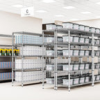 M MZG 1760 LBs 4 Tier Storage Rack Metal Wire Shelving Unit, Storage Standing - Image 5