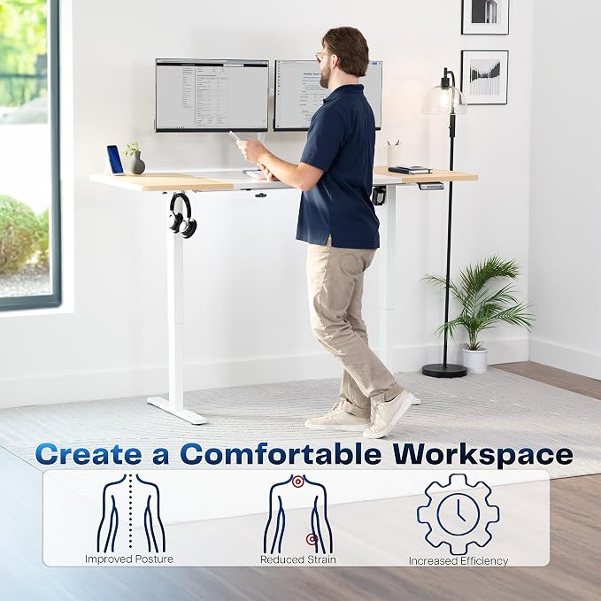 VIVO Electric 71 x 30 in Standing Desk, Memory Height Adjustment, 1B Series - Image 4