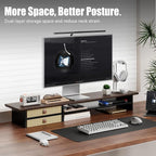 FENSULN Dual‑Tier Monitor Stand Riser - Image 2