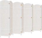 DURASPACE 8 Panel Room Divider, 6ft Tall Folding Privacy Screen, 19.5" Wide by DURASPACE