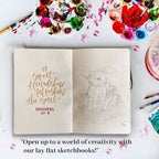 A5 Sketchbook, Lay Flat Softcover Sketch Book - Image 4