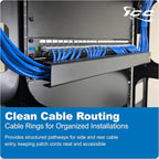 ICC 1U Ring Cable Manager Panel - Image 3