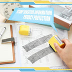 Nezyo 2 Pack Identity Protection Roller Stamp Identity Theft, Confidential - Image 6