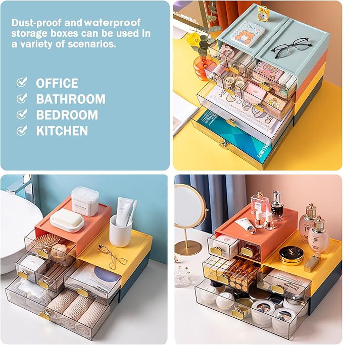 DETEIN 2PACK Stackable Desktop Organizer - Image 4