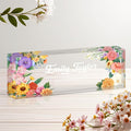 Personalized Name Plate for Desk, Custom Acrylic Desk Name Sign, Office by Unknown