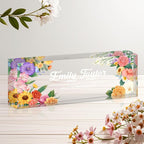 Personalized Name Plate for Desk, Custom Acrylic Desk Name Sign, Office by Unknown