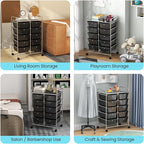 GLACER 10 Drawer Rolling Cart, Storage Cart - Image 7