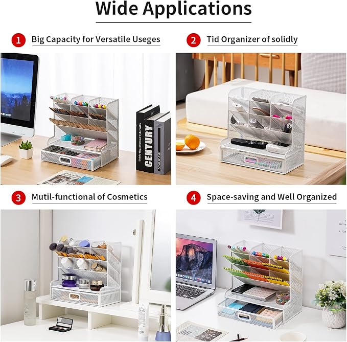 Marbrasse Mesh Desk Organizer - Image 3