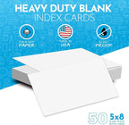 Home Advantage 5x8 Blank Index Cards - Image 2
