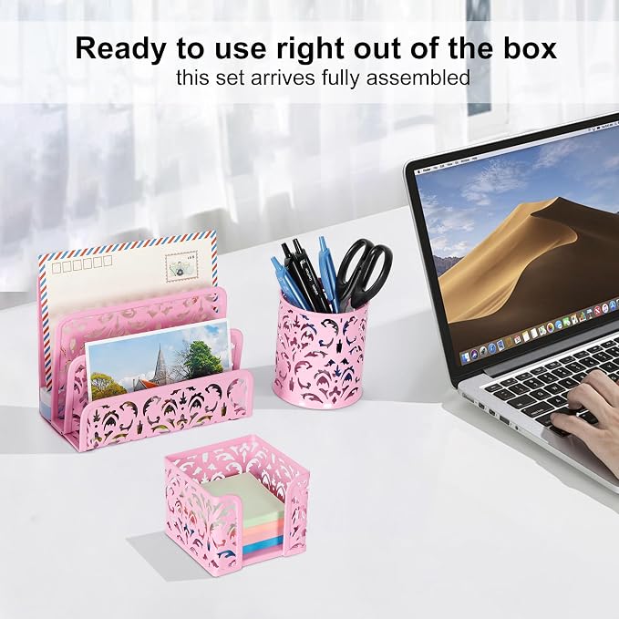EasyPAG Desk Organizers and Accessories 3 Pieces Office Organizer Set - Image 4