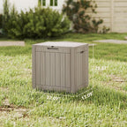 Yardgrace 35 Gallon Small Waterproof Outdoor Storage Box, Resin Deck Box - Image 7