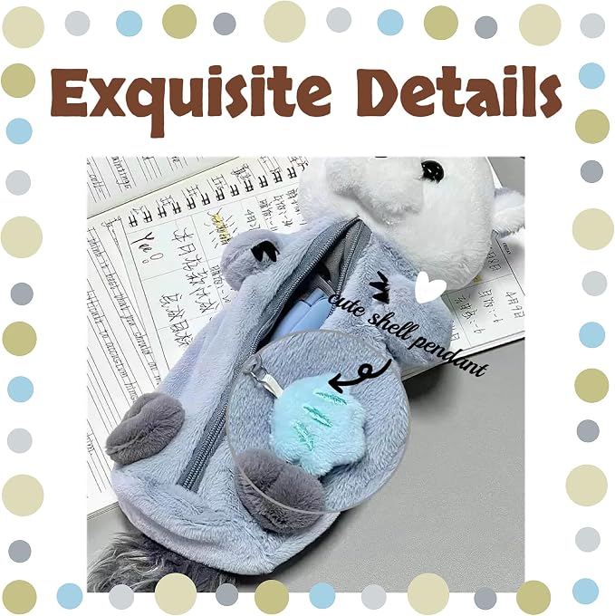 XZR Cute Pen Bag Case Box Stocking Stuffers Cute Creative Animal Cartoon Large - Image 4